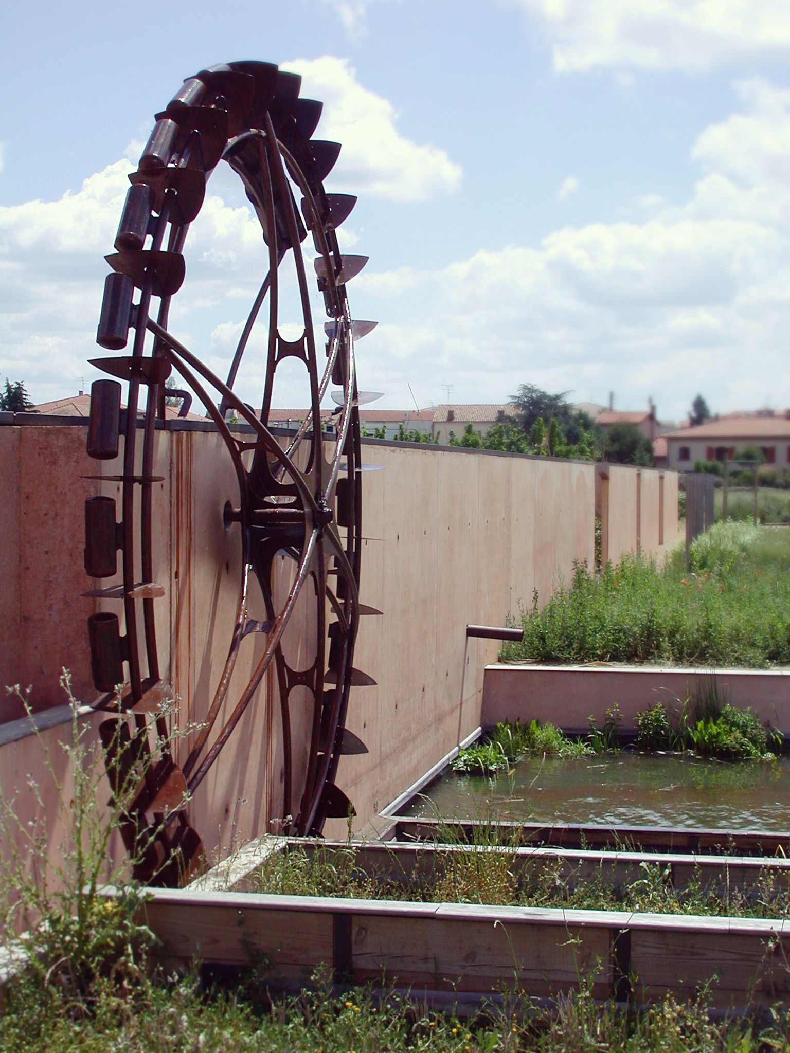 Noria et bassins corten pour le Parc de la Maourine Toulouse