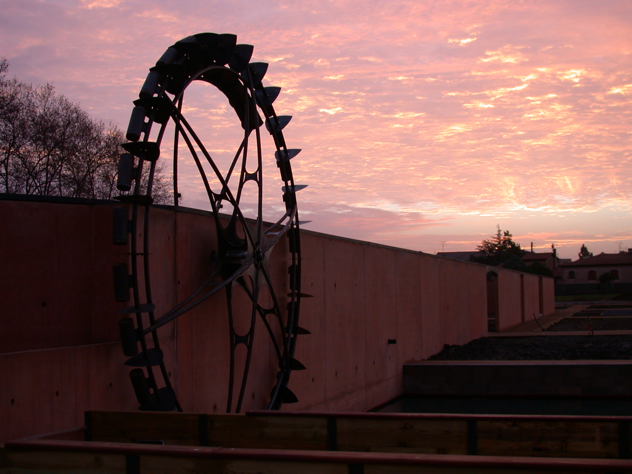 Noria et bassins corten pour le Parc de la Maourine Toulouse