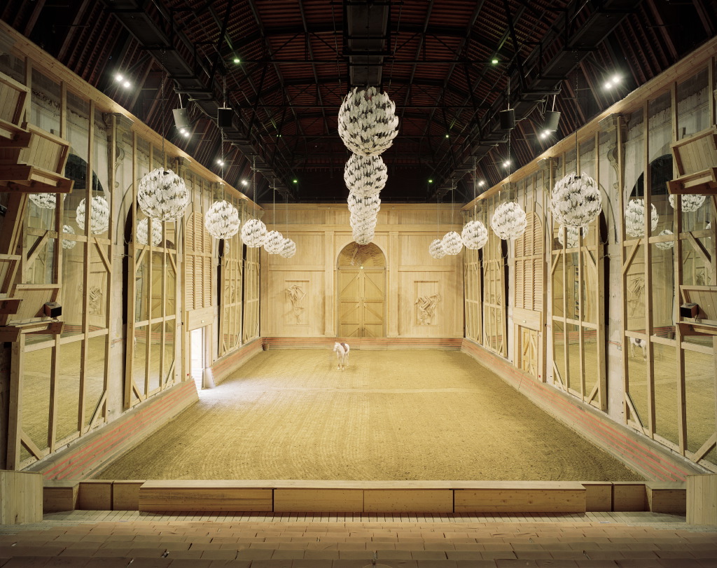 Lustres de l'académie équestre de Versailles en cristal de Murano
